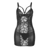 Subblime - 954161 Robe + String Cuir Noir S/M